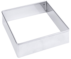 Wykrawacz do ciastek kwadratowy gładki, stal nierdzewna 18/10, precyzyjny, 90x30 mm, inox | CONTACTO, 4044/090