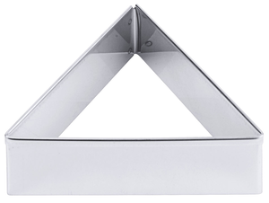 Wykrawacz do ciastek trójkąt gładki, stal nierdzewna 18/10, precyzyjny, 47x30 mm, inox | CONTACTO, 4036/047