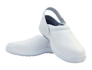Obuwie ochronne z paskiem bez pięty, unisex, rozmiar 40, białe | KARLOWSKY, Kapstadt