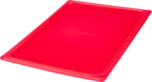Pokrywka do pojemników GN 1/1 z polipropylenu, czerwona | CAMBRO, Safe Trak