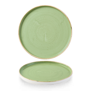 Talerz płytki z rantem 260 mm | CHURCHILL, Stonecast Sage Green