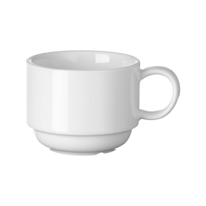Filiżanka sztaplowalna cappuccino, 0,25 l | FINE DINE, Pure Bianco