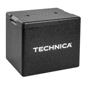 Pojemnik termoizolacyjny, głębokość 270 mm, 20 l, 395x295x320 mm z pokrywą, ładowany od góry | TECHNICA, Silver Line