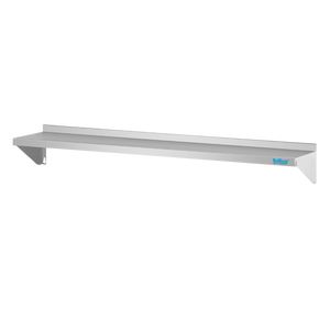 Półka ścienna ze stali nierdzewnej, 800x250x125 mm | RILLING, BK 03080 0000
