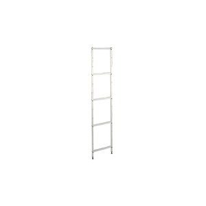 Podpora aluminiowa do regału modułowego, 5-poziomowa, 2000x400 mm | ASBER, PA-45-G
