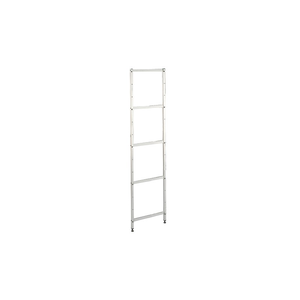Podpora aluminiowa do regału modułowego, 5-poziomowa, 2000x500 mm | ASBER, PA-55-G