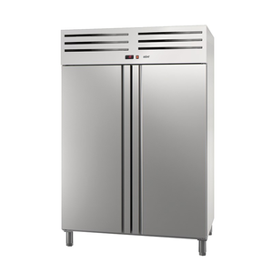Szafa chłodnicza, 2-drzwiowa, GN 2/1, 1301 l, 0,336 kW, ze stali nierdzewnej, 1388x844x2008 mm | ASBER, ECP-1402 HC