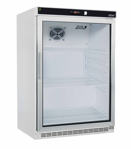 Szafa chłodnicza przeszklona, 150 l, 0,091 kW, ze stali nierdzewnej | ASBER, WLP-150 GLASS