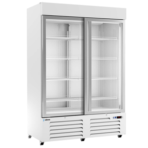 Szafa chłodnicza przeszklona, 2-drzwiowa, 1012 l, 0,374 kW, 1376x740x2115 mm | ASBER, APE-952-CC HC BL