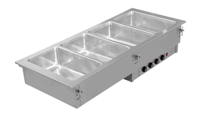 Wanna bemarowa wodna czterokomorowa, 4x GN 1/1, 3,2 kW, 1440x610x304 mm | ASBER, DBM-411 I