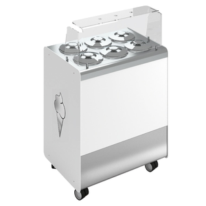 Konserwator do lodów 6-cylindrowy, 0,45 kW, 1100x800x1600 mm | ICETEAM, Fresco 6