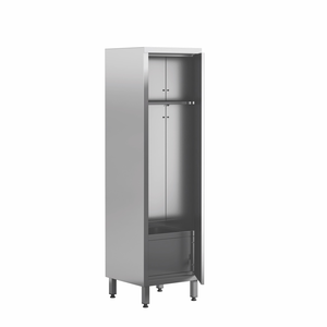 Szafa porządkowa 1-drzwiowa ze zlewem ze stali nierdzewnej, 500x500x2000 mm | EDENOX, 304 Line