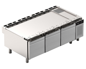 Podstawa chłodnicza 3-szufladowa GN 1/1, 240 l, 0,249 kW, 1600x900x590 mm | FAGOR, CCP9-3G W