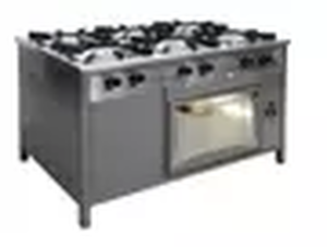 Kuchnia gazowa 6-palnikowa z piekarnikiem gazowym, 1300x700x850 mm, 36,5 kW | EGAZ, TG-6732/PG-1