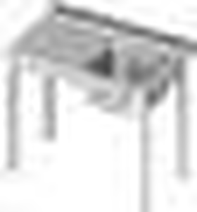 Stół ze zlewem jednokomorowym z prawej strony bez półki 800x600x850 mm | STALGAST, 980646080