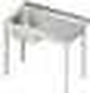 Stół ze zlewem jednokomorowym z lewej strony bez półki 1000x600x850 mm | STALGAST, 980666100