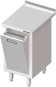 Stół przyścienny z koszem uchylnym 450x700x850 mm | STALGAST, 980617045