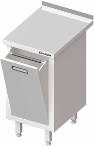 Stół przyścienny z koszem uchylnym 450x700x850 mm | STALGAST, 980617045