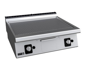 Płyta grillowa elektryczna, ze stali nierdzewnej, ryflowana, nastawna, 10 kW, 800x730x290 mm | FAGOR, FT-E710 R