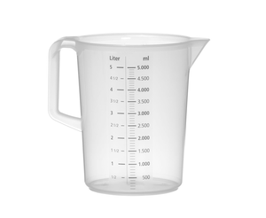 Miarka z polipropylenu, 5 l | HENDI, Profi Line