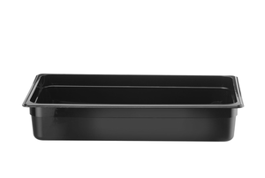 Pojemnik GN 1/1 100 mm z polipropylenu, 12 l, czarny | HENDI, Kitchen Line
