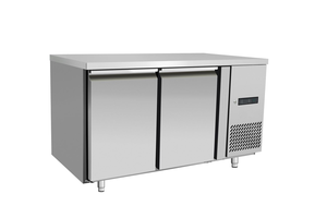 Stół mroźniczy 2-drzwiowy z agregatem bocznym, bez rantu, 215 l, 0,6 kW, 1360x700x839 mm | ARKTIC, Profi Line