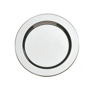 Podstawka okrągła ze stali nierdzewnej o średnicy 120 mm, zestaw 6 sztuk | APS, 35912