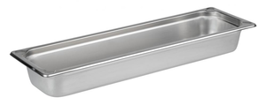 Pojemnik prostokątny ze stali nierdzewnej GN 2/4 530x162x150 mm | APS, 81806