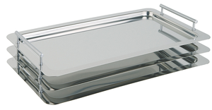Taca prostokątna do serwowania z uchwytami GN 1/1 530x325 mm | APS, Classic