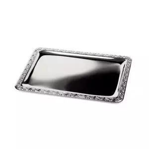 Taca prostokątna do serwowania z rantem dekoracyjnym 350x240 mm | APS, Schöner Essen