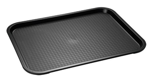 Taca prostokątna z polipropylenu 410x305x20 mm, czarna | APS, 00536