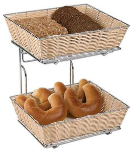 Stand bufetowy dwupoziomowy ze stali chromowanej GN 1/1 500x340x375 mm | APS, Doppeldecker