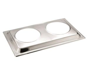 Wkład prostokątny540x335 mm z otworami na kociołki | APS, 12243