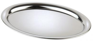 Taca owalna ze stali nierdzewnej do serwowania kawy 265x190 mm | APS, Kaffeehaus