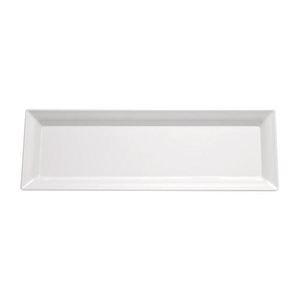 Półmisek prostokątny z melaminy 530x180 mm, biały | APS, Pure