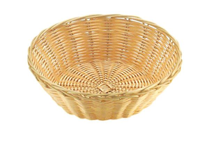 Koszyk okrągły z polipropylenu o średnicy 200 mm, beżowy | APS, Basic