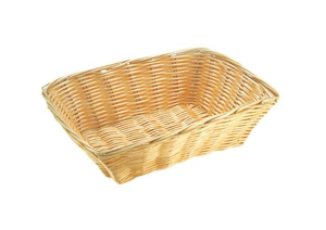 Koszyk prostokątny z polipropylenu 220x150x60 mm, beżowy | APS, Basic