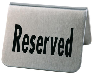 Tabliczka "Reserved", zestaw 2 sztuk | APS, 00013