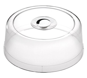 Pokrywa do tac i pater o średnicy 300 mm, chromowany uchwyt | APS, 06512