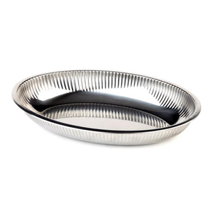 Półmisek owalny ze stali nierdzewnej 265x185x40 mm | APS, 40110