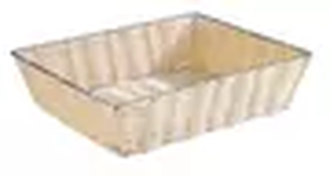 Koszyk prostokątny z polipropylenu GN 1/2 325x265x80 mm, beżowy | APS, Economic