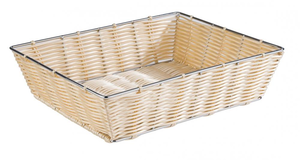 Koszyk prostokątny z polipropylenu GN 1/2 325x265x80 mm, beżowy | APS, Economic