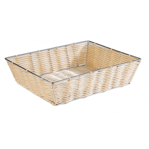 Koszyk prostokątny z polipropylenu GN 1/1 530x325x80 mm, beżowy | APS, Economic
