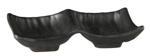 Miska prostokątna z melaminy 140x90 mm, czarna | APS, Zen