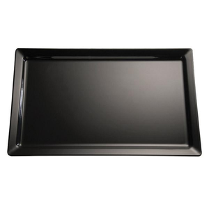 Półmisek prostokątny z melaminy 400x300 mm, czarny | APS, Pure
