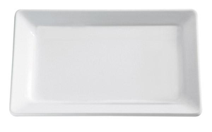 Półmisek prostokątny z melaminy 400x300 mm, biały | APS, Pure