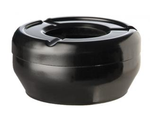 Popielniczka z melaminy o średnicy 100 mm, czarna | APS, 83611