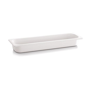 Pojemnik prostokątny z melaminy GN 2/4 530x162x65 mm, biały | APS, EcoLine