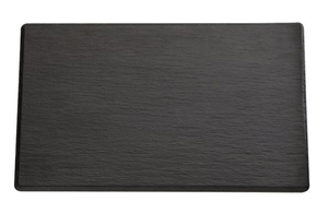 Taca prostokątna z melaminy GN 1/3 325x175 mm, czarna | APS, Slate