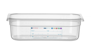 Pojemnik GN 1/3 100 mm, HACCP z polipropylenu | HENDI, 880272